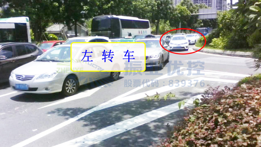 圖5 南進(jìn)口左轉(zhuǎn)車流排隊至掉頭口
