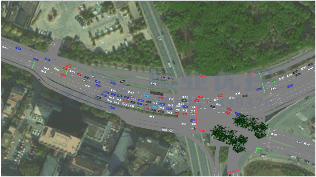 圖6 未啟用信號(hào)燈的仿真效果圖