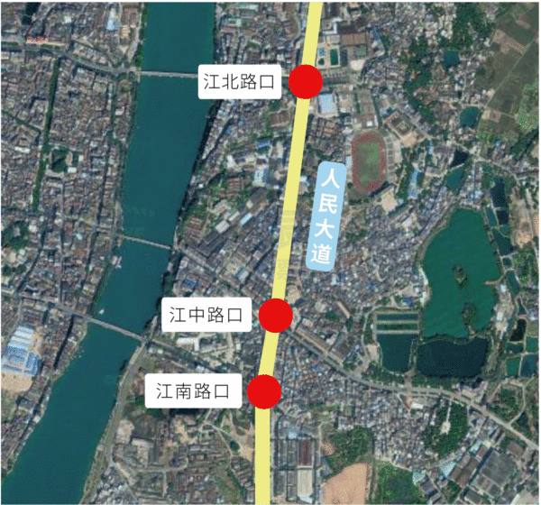 圖1 路口衛(wèi)星點(diǎn)位圖