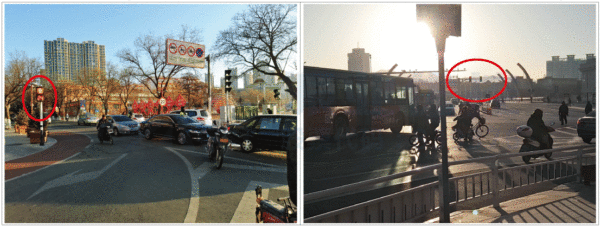 圖4 停車場出入口車輛排隊(duì)進(jìn)入影響路段車輛通行