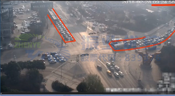 圖8 黃泥坳路口九點二十分次高峰