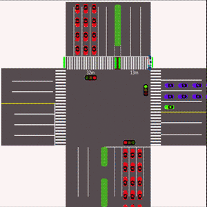 圖3?東邊行人過街示意動圖