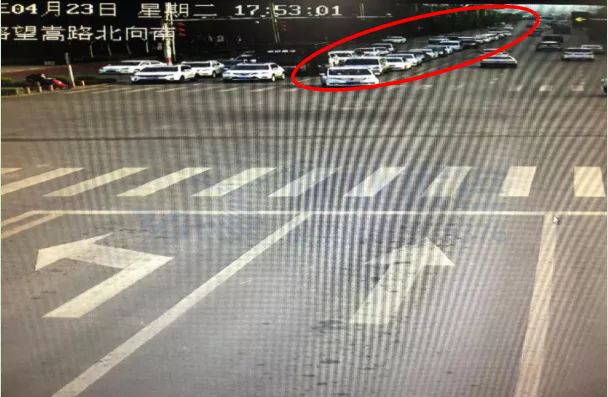 圖8 優(yōu)化前晚高峰排隊(duì)長度