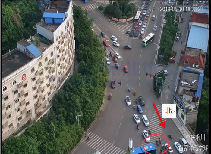 圖2 肖家沖路口機非沖突