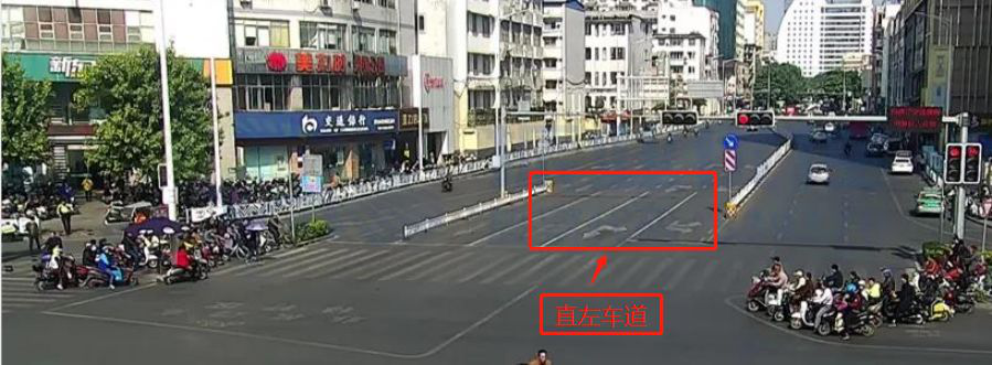 圖13 路口北進(jìn)口標(biāo)線(優(yōu)化后)