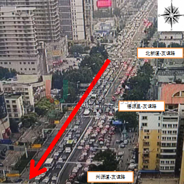 圖10 路段擁堵嚴(yán)重（優(yōu)化前）