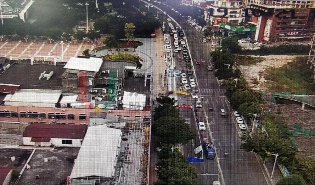 圖12 施工后高峰期北進(jìn)口排隊