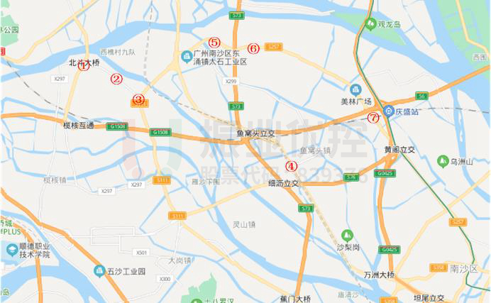 圖13 南沙片區(qū)預(yù)案設(shè)置點(diǎn)位圖