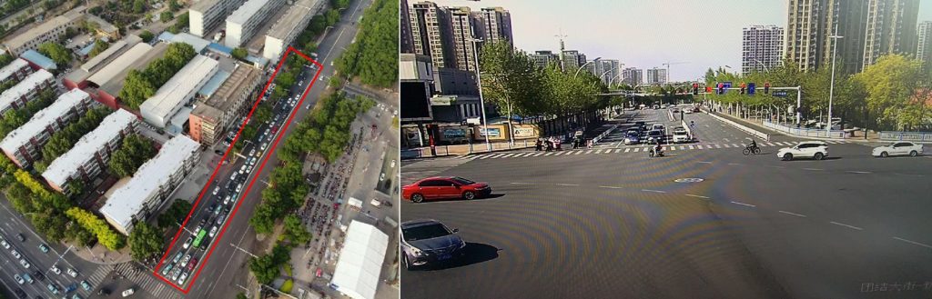 圖11 新華北路團(tuán)結(jié)大街路口優(yōu)化前后對(duì)比