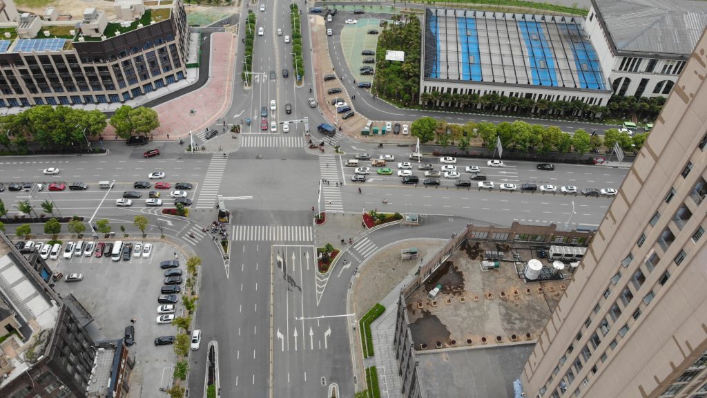 新建區(qū)路口航拍圖