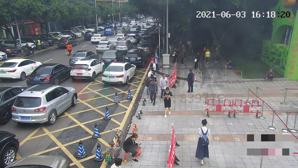 圖2 星光小學放學時段路況