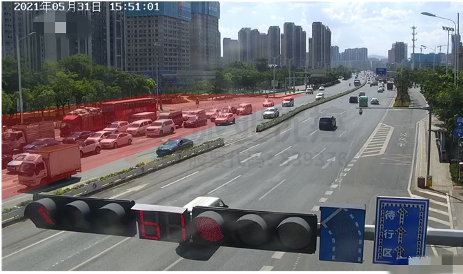 圖14 優(yōu)化前西口排隊情況