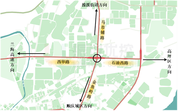 圖1 路口點(diǎn)位示意圖