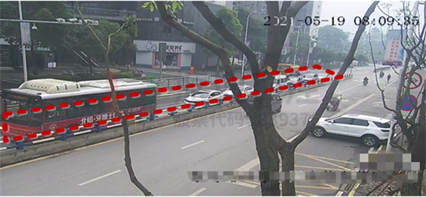 圖5 歇馬支路公租房高峰期間運(yùn)行情況優(yōu)化前