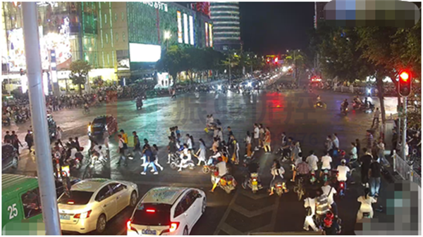 圖14?長平-金環(huán)路口行人過街通行情況(優(yōu)化后)