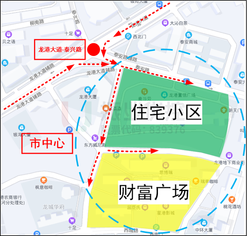 圖3 東左轉、西右轉車輛運行軌跡