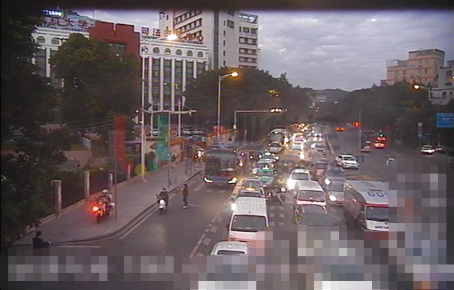 圖5 南出口車流溢出